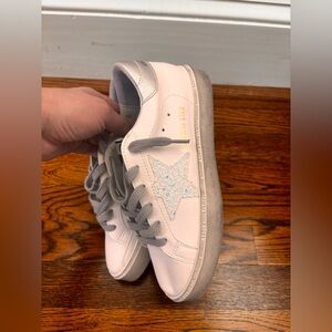 Golden Goose super star Hi star White /gold and Gray Sneakers